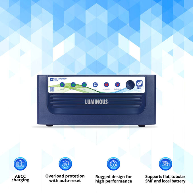 Luminous Home UPS Inverter ECO VOLT NEO 1050