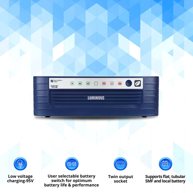 Luminous Home UPS Inverter ECO WATT + RAPID 1250